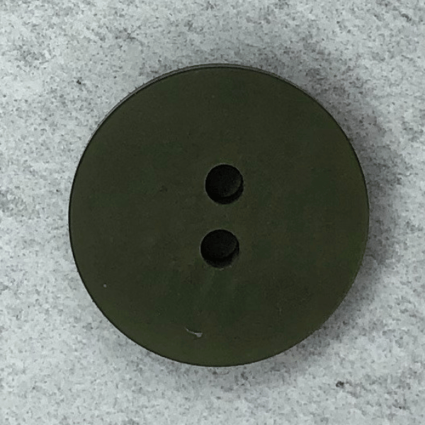 Knopf - matt schimmernd - 18 mm - olive